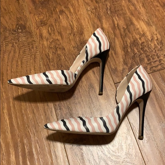 Miu Miu d'orsay pump - Pink | White | Black Stripe - Picture 4 of 8